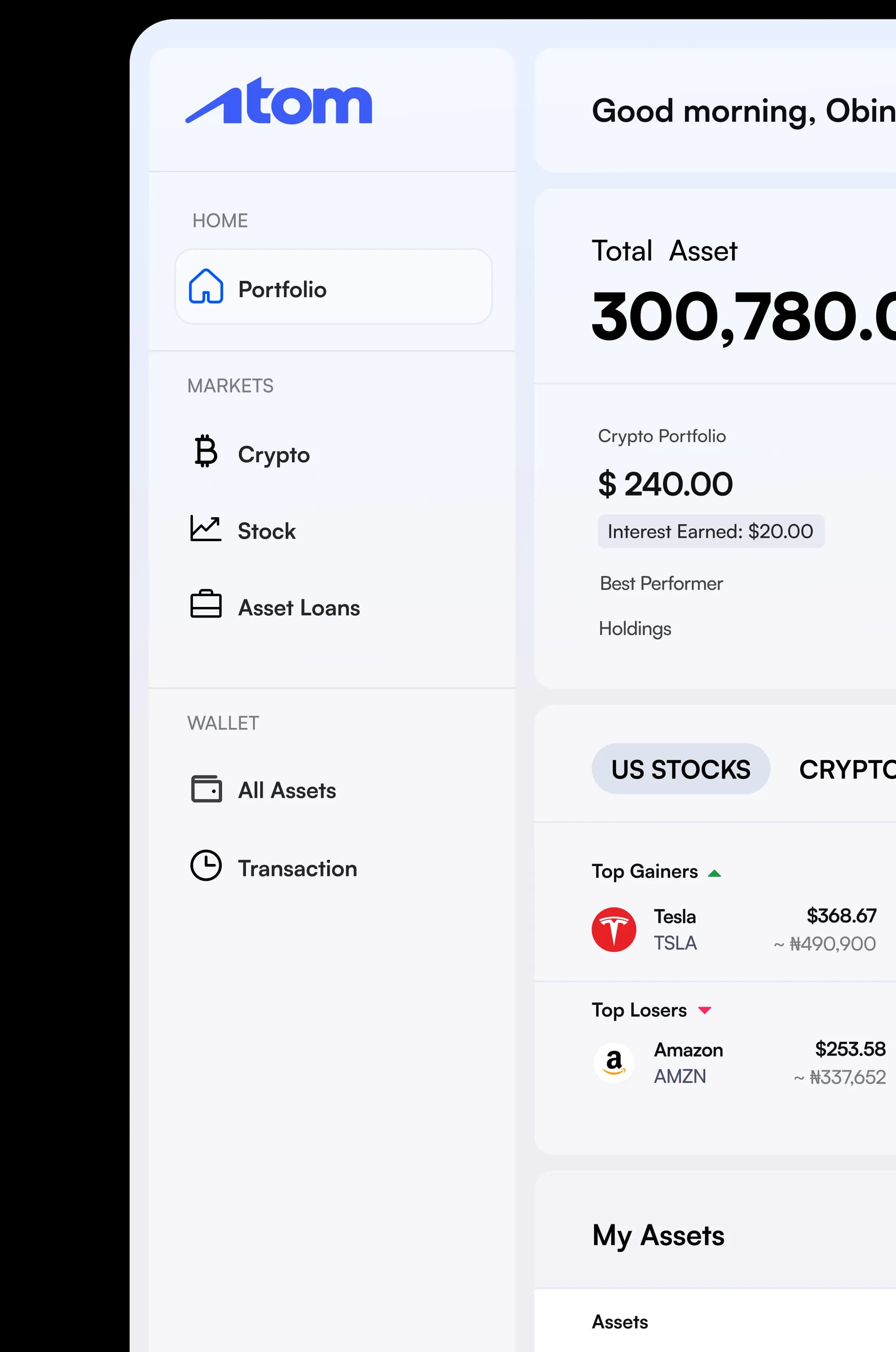 Atom Dashboard